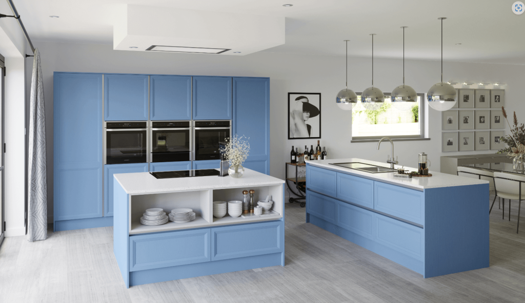 blue kitchens installations